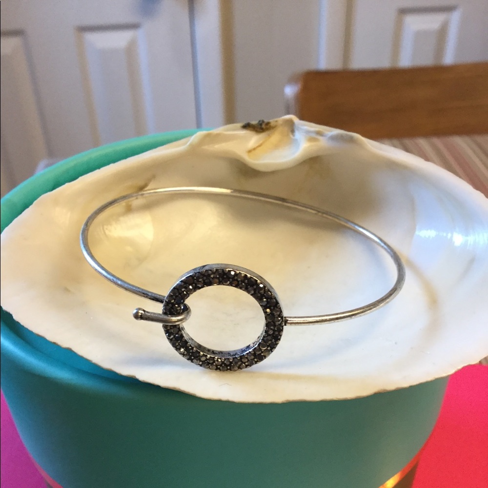 Silver Pave Bangle